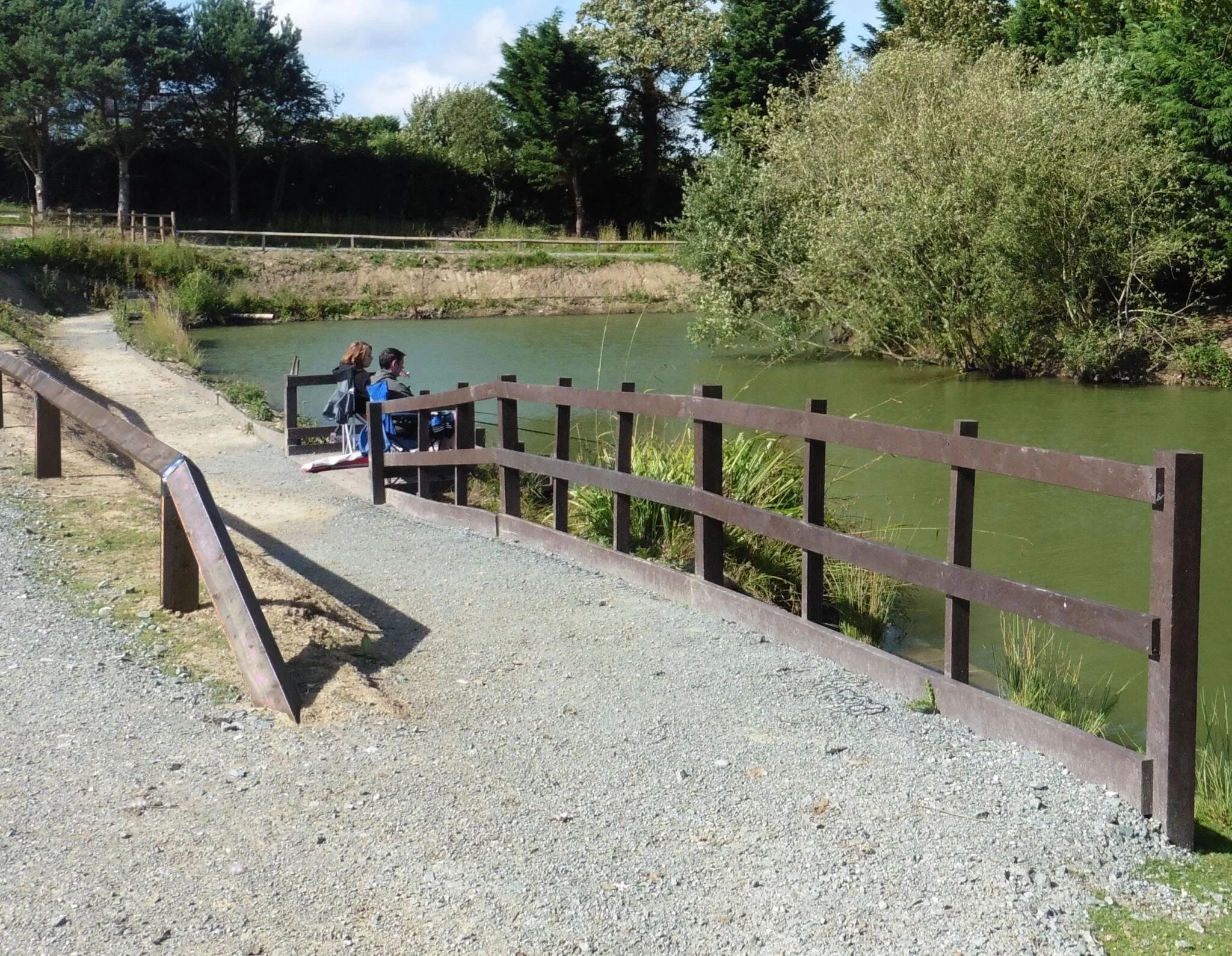 Recycled plastic fencing and a wheelchair accessible pathway made using recycled plastic Hebden grids