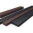 A selection of rectangular profile artificial lumber cut to different lengths.