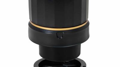 Recycled plastic black litter bin (inside)