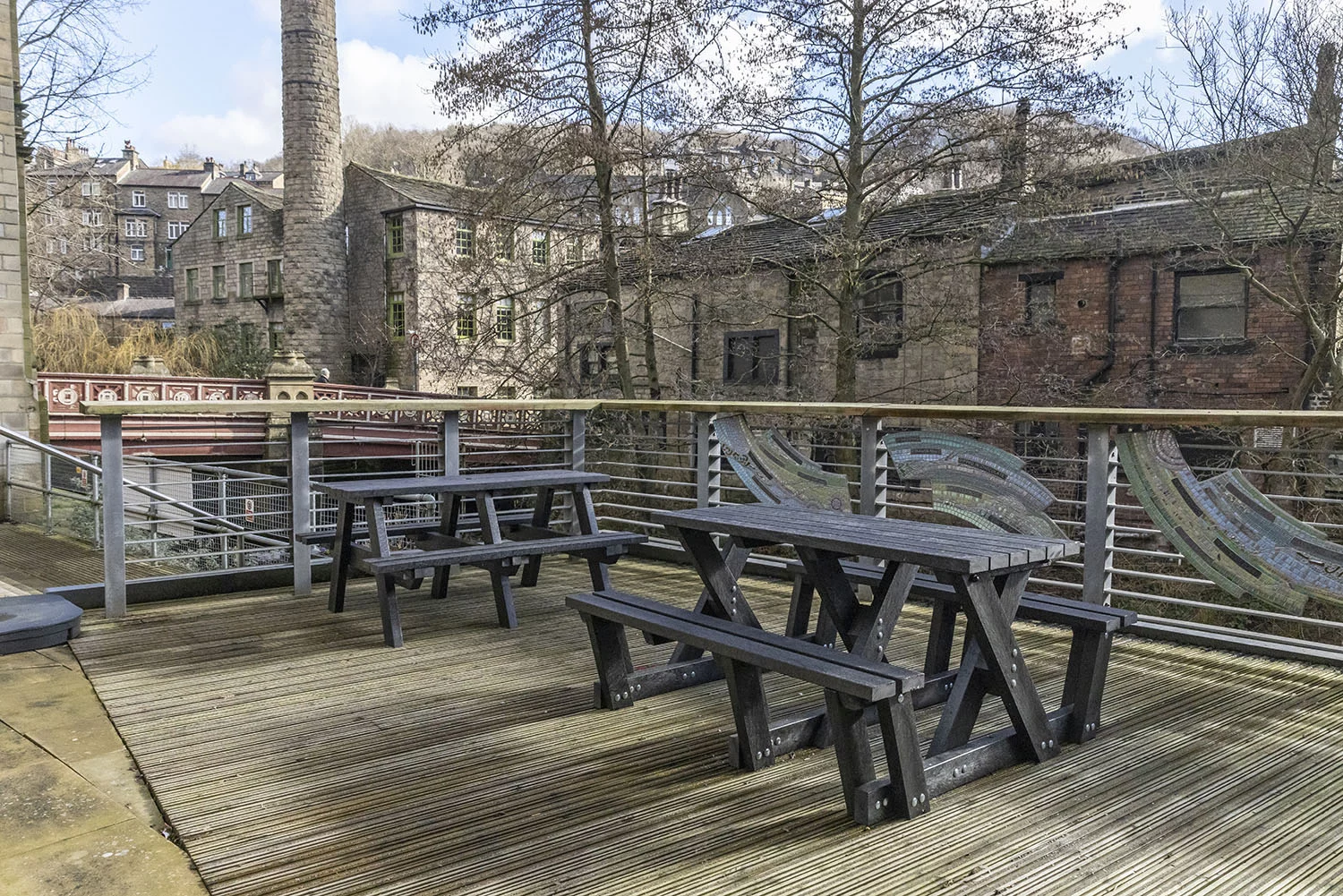 Denholme and Batley recycled plastic picnic tables