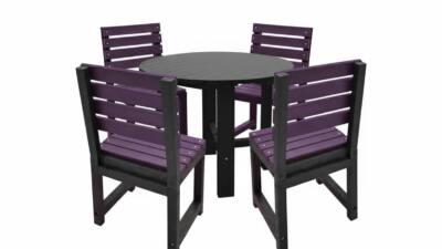 Featherstone round purple black