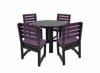 Featherstone round purple black