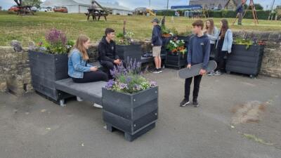 British Recycled Plastic Parklet