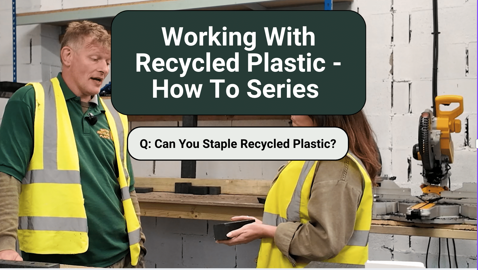 Can you staple plastic lumber?